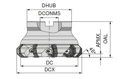 Ceratizit A273.160.R.10-08 CoreLine Face Mills 273-08 5077916000 (0743665)