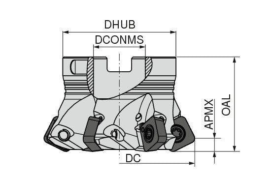 Ceratizit AHFC.63.R.06-12-TUR CoreLine Face Mills 5069306306 (0745314)