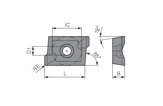 Ceratizit APKT 1605PD-RM BK8425 CoreLine Carbide Milling indexable Insert 5115150803 (0756551)