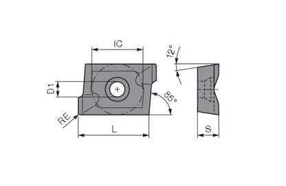 Ceratizit APKT 1605PD-RM BK8425 CoreLine Carbide Milling indexable Insert 5115150803 (0756551)