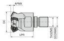 Ceratizit GHFC.32.R.03-09-TUR CoreLine Screw-in Cutter 5069203203 (0745309)