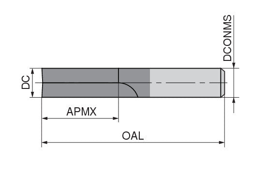 Ceratizit W.KF.8,0.Z2.HA.ML63 TI28 CoreLine - Cutters For Plastics - 50948080 (0770228)