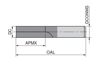 Ceratizit W.KF.8,0.Z2.HA.ML63 TI28 CoreLine - Cutters For Plastics - 50948080 (0770228)