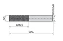 Ceratizit W.HCC.KF.24,0.50°.HA.ML17 TI28 Cutter For Honeycomb Materials 50936025 (0770171)