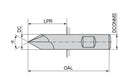 Ceratizit SL.N.EF.6,0.60°.Z5.HB.55 K30 SilverLine - NC deburring Cutter 5056706000 (0769482)