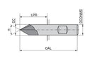 Ceratizit SL.N.EF.8,0.90°.Z5.HB.58 DPB72S SilverLine - NC deburring Cutter 5056108000 (0769451)