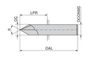 Ceratizit N.EF.4,0.120°.Z4.HA NC deburring Cutter 52152040 (0770333)