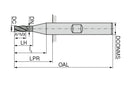 Ceratizit N.SC.13,0.R.30°.Z4.HB.K End Milling Cutter HSS-E Co 8 50110130 (0769085)