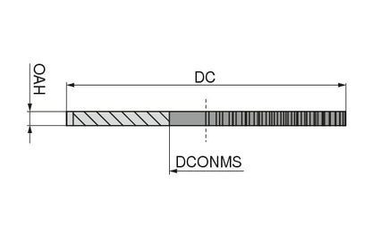 Ceratizit N.SF.KV.125X2.Z40 CoreLine - Narrow Side And Face Milling Cutter HSS-E Co - H 50340502 (0769330)