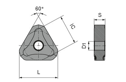 Ceratizit TNHF 1204ANSN-31Q CTPK220 CoreLine Carbide Milling indexable Insert 5107562000 (0743604)