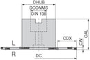 Ceratizit TX.ASF.180.R.04.Z9 Shell / Slot Milling And Parting Off Cutter 50734180 (0769543)