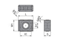 Ceratizit LNGU 1205ANEN-05 BK2715 CoreLine Carbide Milling indexable Insert 5115270903 (0756561)
