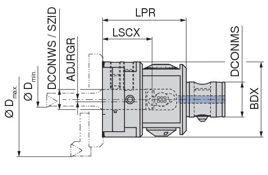 Ceratizit MK.HF.FVK.D.ABS50.0,5-365 CoreLine Precision Adjustment Head Digital hi.flex 6280016197 (0761265)