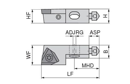 Ceratizit SHORT CLAMP HOLDER UKS8-802-0R38 CoreLine Clamping 0° WO.X 6283910500 (0756351)