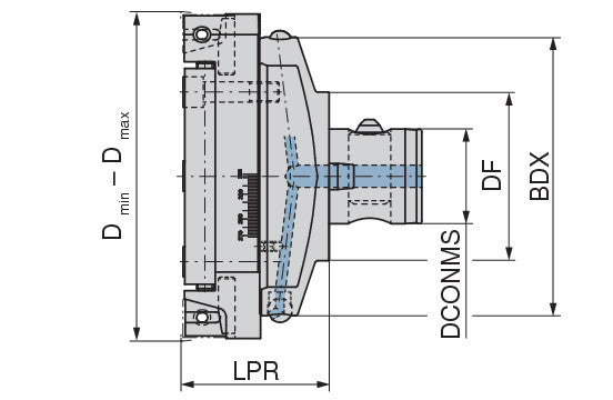 Ceratizit ADJUSTABLE TWIN CUTTER ABS100 VD-230-60 SpinTools 90° / 80° G01 6284133591 (0758531)
