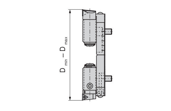 Ceratizit SEATING PAIR VDF 165-295 SpinTools Tool Holder For Adjustable Twin Cutter Twin G01 6284429500 (0755933)
