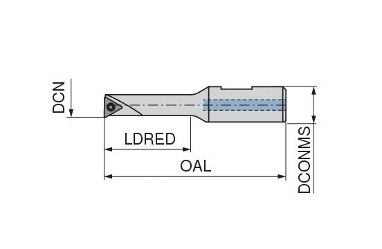 Ceratizit MK.HFM.BS.08.12.58,88 SpinTools - Boring Bar For hi.flex Micro 6284500800 (0760661)