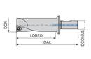Ceratizit MK.HFM.BS.20.12.85 SpinTools - Boring Bar For hi.flex Micro 6284502000 (0760663)