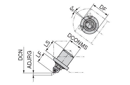 Ceratizit CARTRIDGE CoreLine - Precision Turning Insert (angled installation) - M31 6284825400 (0756541)