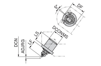 Ceratizit CARTRIDGE CoreLine - Precision Turning Insert (angled installation) - M31 6284825400 (0756541)