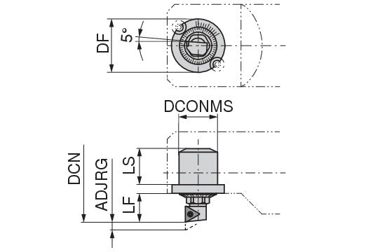 Ceratizit CARTRIDGE CoreLine - Precision Turning Insert (radial installation) - M31 6284936500 (0756538)