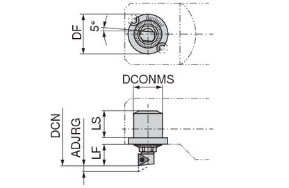 Ceratizit CARTRIDGE CoreLine - Precision Turning Insert (radial installation) - M31 6284936500 (0756538)