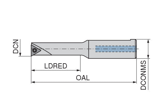 Ceratizit Boring Bar Ø 6/R/N21; CoreLine - Steel - hi.flex 6285000600 (0753494)