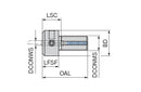 Ceratizit MK.AD.16.6 KOMET MicroKom - UltraMini / EcoCut Boring Bar Adapter 6285116699 (0758813)