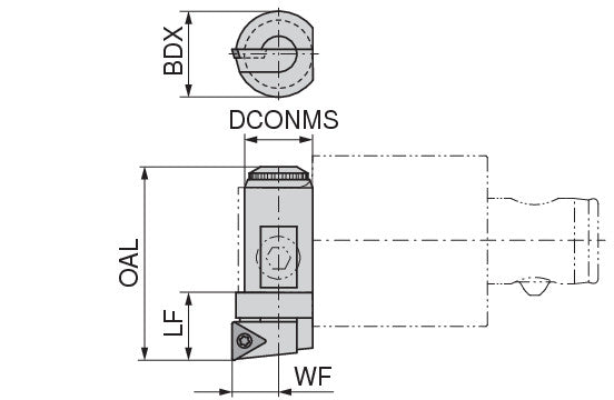 Ceratizit CARTRIDGE FF10-30 CoreLine Precision Turning Insert 6285503000 (0755981)