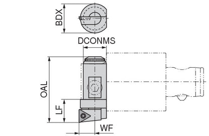 Ceratizit CARTRIDGE FF32-100 CoreLine Precision Turning Insert 6285510000 (0755986)