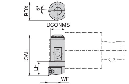 Ceratizit CARTRIDGE FF 12-T06-39 CoreLine Precision Turning Insert 6285513900 (0755988)