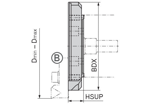 Ceratizit BRIDGE Ø300-335/ Ø11,81"-13,19" CoreLine hi.flex 6286033500 (0756528)