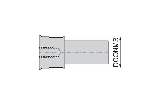 Ceratizit Filling Part 60°-Ø16/15,5/12x35mm-M5 CoreLine Coolant Diverting Plug hi.flex 6286209300 (0753506)