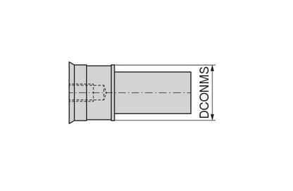 Ceratizit Filling Part 60°-Ø16/15,5/12x35mm-M5 CoreLine Coolant Diverting Plug hi.flex 6286209300 (0753506)