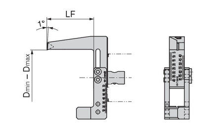 Ceratizit SET UP BRIDGE CoreLine - Boring Tool For External Machining - hi.flex 6286607000 (0756535)