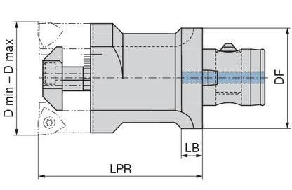 Ceratizit BASIC ELEMENT ABS32 Ø39-53MM L=60MM SpinTools Base Body Twin G01 6287005389 (0704857)