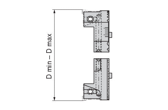 Ceratizit INSERT HOLDER VD Ø24-32MM 80/90° W2910 SpinTools Basic Tool holder, Radially And Axially Adjustable Twin G01 6287203200 (0660880)