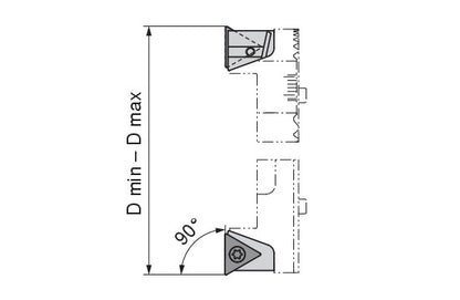 Ceratizit Insert Seating Ø39-53 D54; SpinTools Indexable 90° Twin G01 6287705300 (0756399)