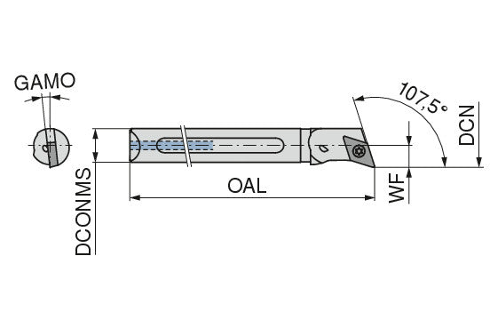 Ceratizit TURNING TOOL IK55-10-Z-L CoreLine Boring Bar 6282821000 (0756288)