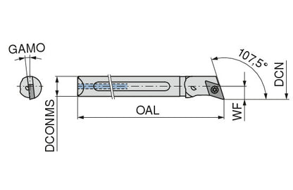 Ceratizit TURNING TOOL IK55-10-Z-L CoreLine Boring Bar 6282821000 (0756288)
