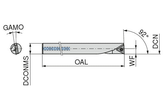 Ceratizit BORING BAR UJ13.5C.DIA.12MM SHKLH/WC CoreLine - bar, Vibration-optimized 6282761200 (0756217)