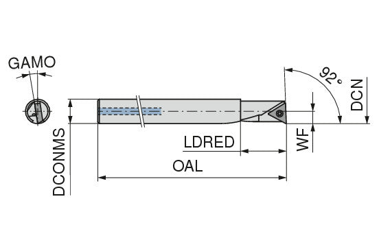 Ceratizit BORING BAR UJ8-803-FL CoreLine 6282750800 (0756209)