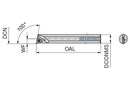 Ceratizit TURNING TOOL Z8R100-U3-18 CoreLine Boring Bar 6282600800 (0756298)