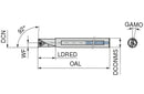 Ceratizit BORING BAR UJ7.9 DIA.8MM SHK R.H. CoreLine - 6282620800 (0756222)