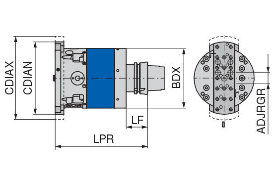 Ceratizit UAS115-HSK63-E-G-22-2 KomTronic U-Axis KOMET KOMtronic U-axis UAS-115-2 6000502257 (0758829)