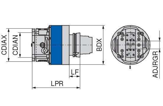 Ceratizit UAS160-HSK100-EM-G-32-3 KomTronic U Axis KOMET KOMtronic U-axis UAS-160-3 6000513255 (0759650)