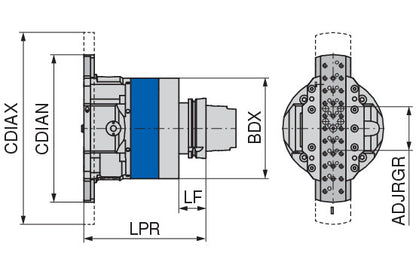 Ceratizit UAS160-HSK100-EM-G-70-3 KomTronic U Axis KOMET KOMtronic U-axis UAS-160-3 6000517055 (0759652)