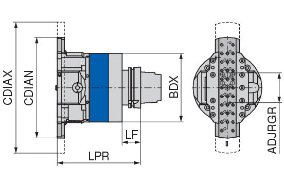 Ceratizit UAS160-HSK100-EM-G-70-3 KomTronic U Axis KOMET KOMtronic U-axis UAS-160-3 6000517055 (0759652)