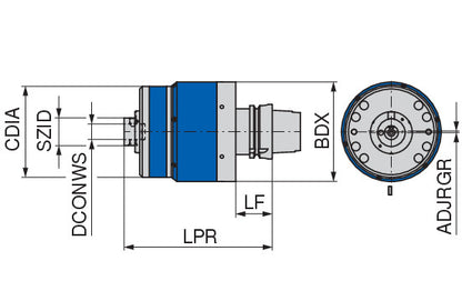 Ceratizit HPS115-HSK63-EM-ABS32-2-2 KomTr. U-axis KOMET KOMtronic High-performance System HPS-115-2 6000510257 (0760011)