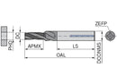 Ceratizit SGF.M14.2D.HA.14.IK AlTiN CoreLine - Shank Thread Milling Cutter - 5053114000 (0758642)